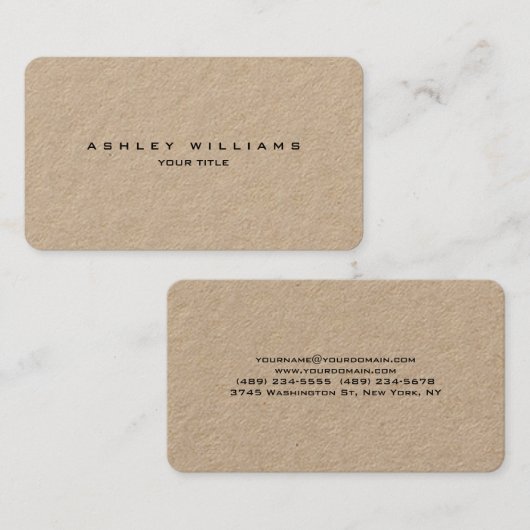 Professionele kraft moderne, unieke visitekaartje (Voorkant / Achterkant)