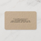 Professionele kraft moderne, unieke visitekaartje (Achterkant)