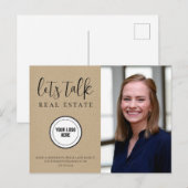 Professionele Kraft Paper Real Estate Marketing Briefkaart (Voorkant / Achterkant)