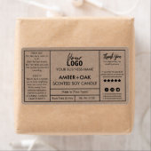Professionele kraft Soy Candle Labels (Insitu)