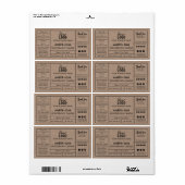 Professionele kraft Soy Candle Labels (Full Sheet)