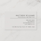 Professionele kwaliteitscontrolecode — Logo Modern Visitekaartje (Achterkant)