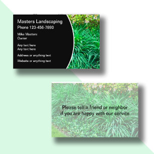 Professionele Landscaper-contactpersoon Visitekaartje