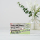 Professionele Landscaping bewerkbare Visitekaartje (Staand voorkant)