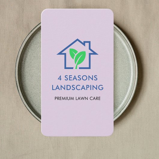 Professionele Landscaping Lawn Care Logo QR Code Visitekaartje