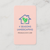 Professionele Landscaping Lawn Care Logo QR Code Visitekaartje (Voorkant)