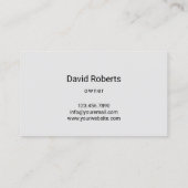 Professionele Landscaping & Lawn Care Service Rood Visitekaartje (Achterkant)