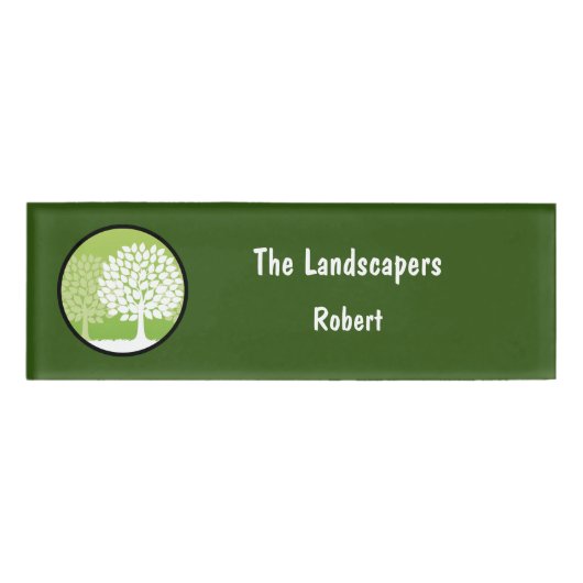 Professionele Landscaping Service Personeel Naam T Naambadge (Voorkant)