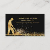 Professionele Landschap Gazon Care Mowing Tuiniere Visitekaartje (Voorkant)