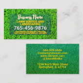 Professionele landschapsarchitectuur en gazon zorg contactkaartje (Voorkant / Achterkant)