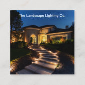 Professionele landschapsarchitectuur en thuisverli vierkante visitekaartje (Voorkant)