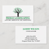 Professionele landschapsarchitectuur maaien gazon visitekaartje (Voorkant / Achterkant)