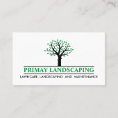 Professionele landschapsarchitectuur maaien gazon visitekaartje (Voorkant)