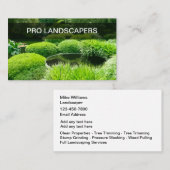 Professionele landschapsarchitectuur Moderne Visit Visitekaartje (Voorkant / Achterkant)