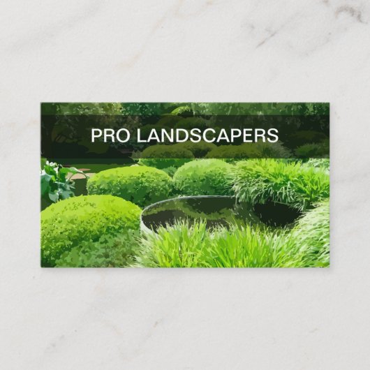 Professionele landschapsarchitectuur Moderne Visit Visitekaartje (Voorkant)