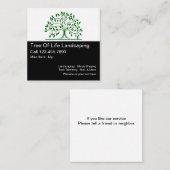 Professionele landschapsontwerp-Sjabloon Vierkante Visitekaartje (Voorkant / Achterkant)