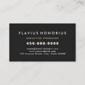 Professionele Lassenvervaardiging Roterende Cirkel Visitekaartje (Achterkant)