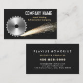 Professionele Lassenvervaardiging Roterende Cirkel Visitekaartje (Voorkant / Achterkant)