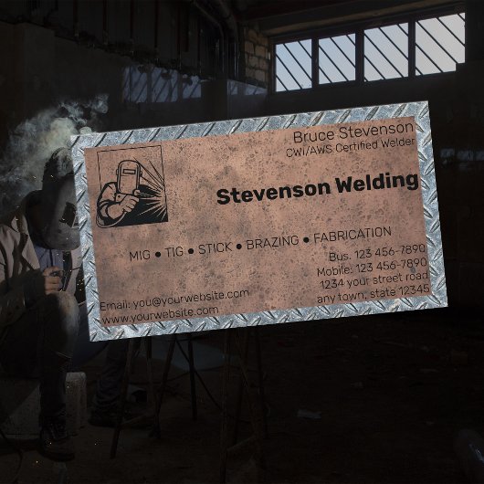 Professionele lasser visitekaartje