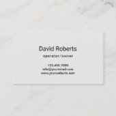 Professionele Lawn Care & Landscaping Service Blau Visitekaartje (Achterkant)