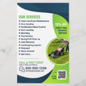 Professionele Lawn Care Landscaping Tuinieren Boom Flyer (Achterkant)