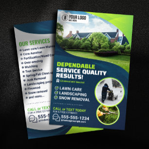 Professionele Lawn Care Landscaping Tuinieren Boom Flyer