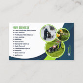 Professionele Lawn Care Landscaping Tuinieren Boom Visitekaartje (Achterkant)