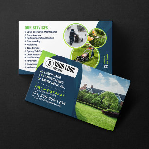 Professionele Lawn Care Landscaping Tuinieren Boom Visitekaartje