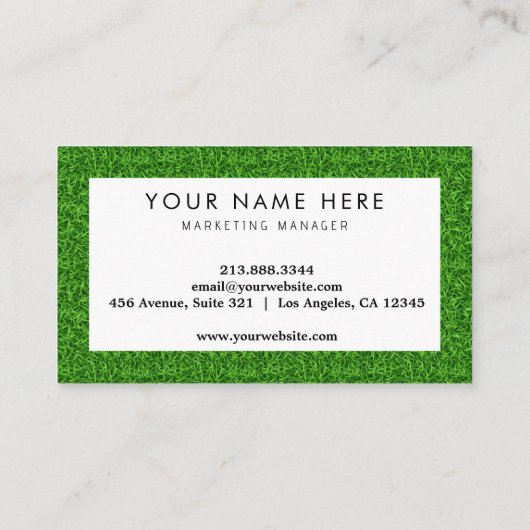 Professionele Lawn Care Landscaping Visitekaartje (Achterkant)