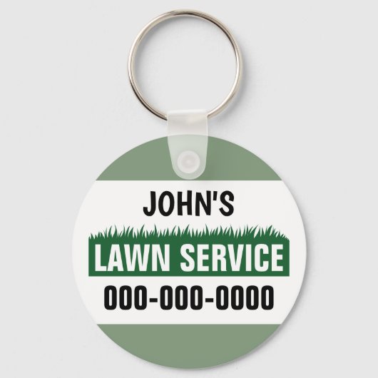 Professionele Lawn Service Sleutelhanger (Voorkant)