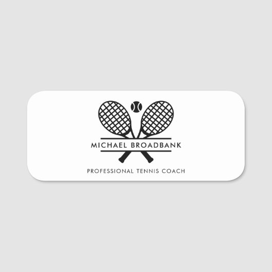 Professionele Lawn Tennis Sport Club leden Naamplaatje (Voorkant)