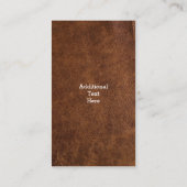 Professionele lederkunst visitekaartje (Achterkant)