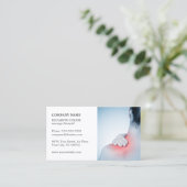 Professionele legant Photo Massage Therapist Visitekaartje (Staand voorkant)