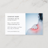 Professionele legant Photo Massage Therapist Visitekaartje (Voorkant)