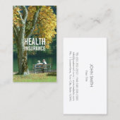 Professionele levensverzekeringsagent visitekaartje (Voorkant / Achterkant)