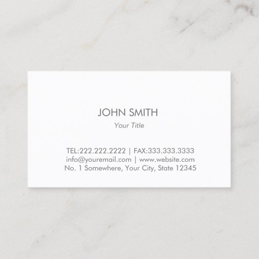 Professionele levensverzekeringsagent visitekaartje (Achterkant)