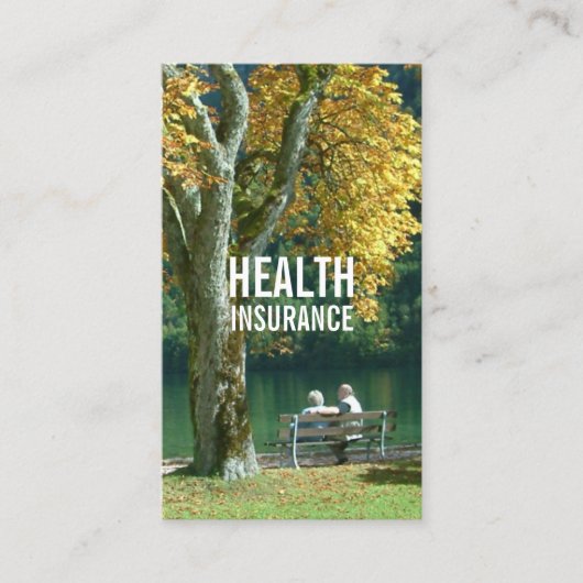 Professionele levensverzekeringsagent visitekaartje (Voorkant)