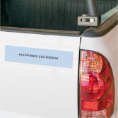 Professionele lichtblauwe moderne minimalistische bumpersticker (Op Truck)