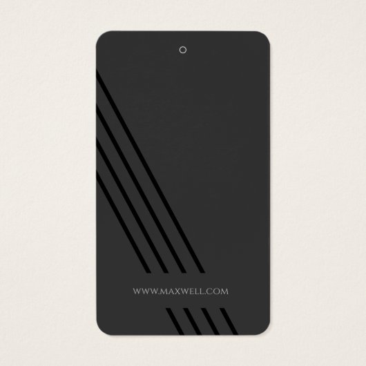 Professionele lijn kleding merk hangen Labels Visitekaartje (Achterkant)