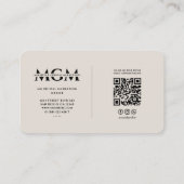 Professionele Linguïst Tolk Vertaler Zand Visitekaartje (Achterkant)