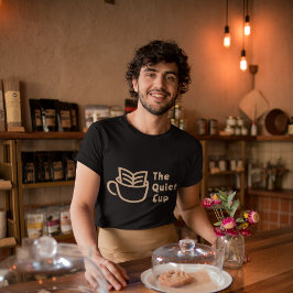 Professionele Logo coffeeshop Branded Uniform T-shirt