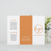 Professionele Logo eenvoudige Oranje drievoudige b (Staand voorkant)
