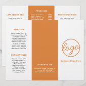 Professionele Logo eenvoudige Oranje drievoudige b (Voorkant / Achterkant)