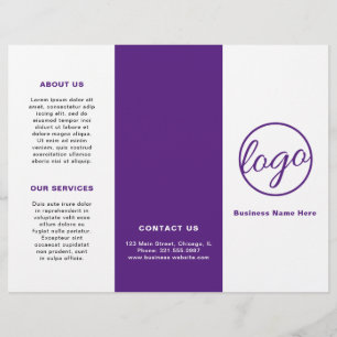 Professionele Logo eenvoudige Paarse drievoudige b