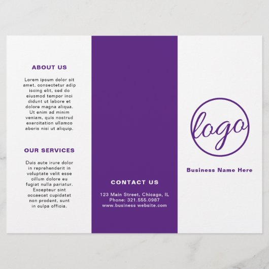 Professionele Logo eenvoudige Paarse drievoudige b (Voorkant)