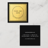 Professionele Logo - Faux Gold Foil Visitekaartje (Voorkant / Achterkant)