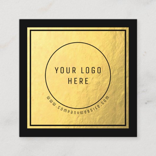 Professionele Logo - Faux Gold Foil Visitekaartje (Voorkant)