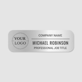 Professionele Logo Faux Silver Naamplaatje