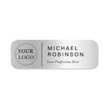 Professionele Logo Faux Silver