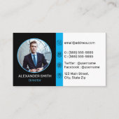 Professionele Logo Foto sociale media toevoegen Visitekaartje (Achterkant)